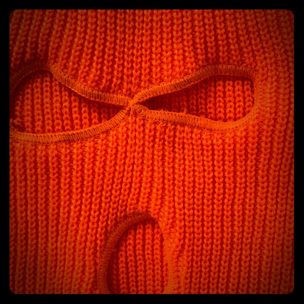 Orange Ski Mask